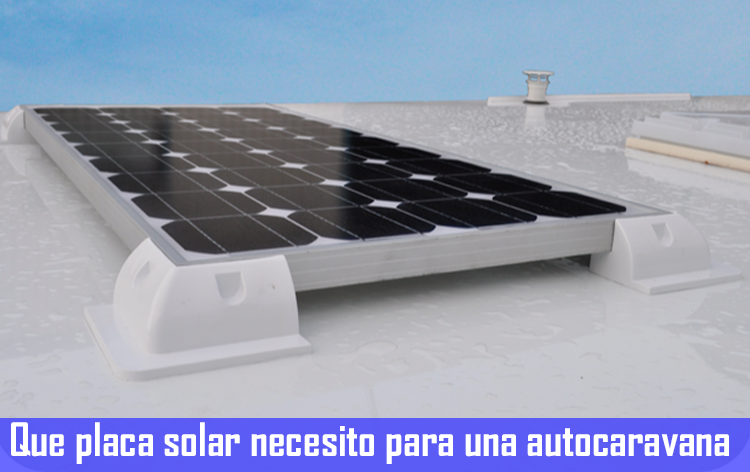 Placas solares para campers